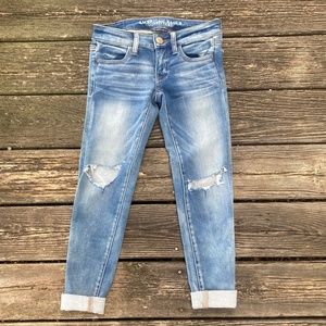 SOLD - American Eagle 360º Super Stretch RARE SUPER LOW Jegging NWT 00 Short